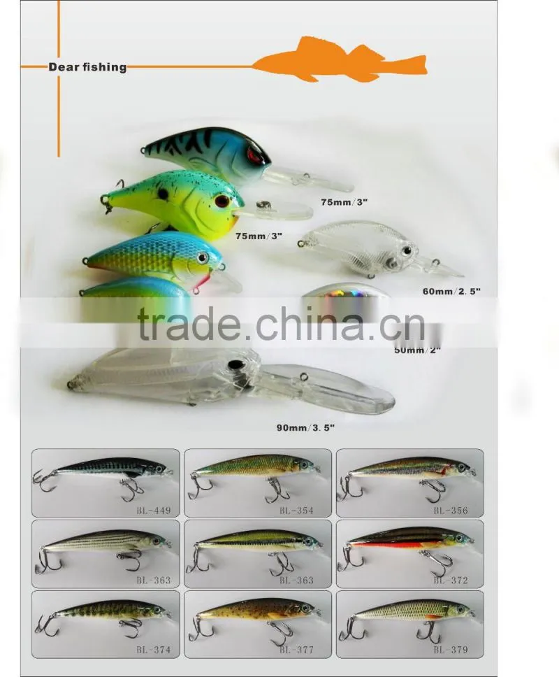Hard body baits fishing lure minnow lure blank minnow lure baits