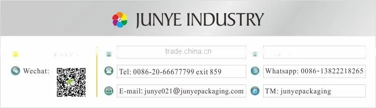 Branded empty rope handled custom high glossy paper bags