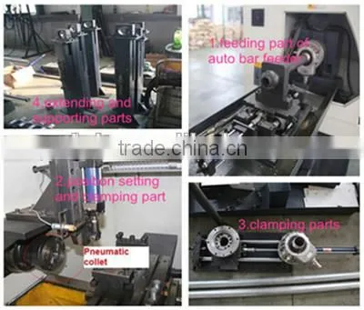 TCK6336S Jinan 45 degree slant bed linear guide CNC lathe machine by Jinan