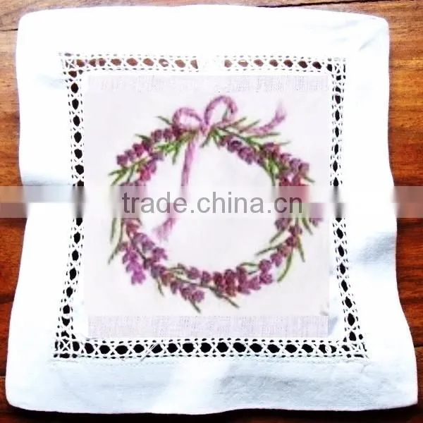 hand embroidery lavender bags ,sachet bag,embroidery lavender pillow