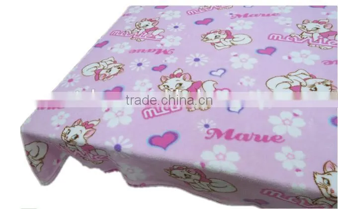 Rotary printed color of cral fleece blanket