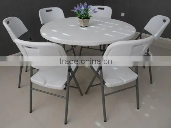 Hongma plastic round folding table