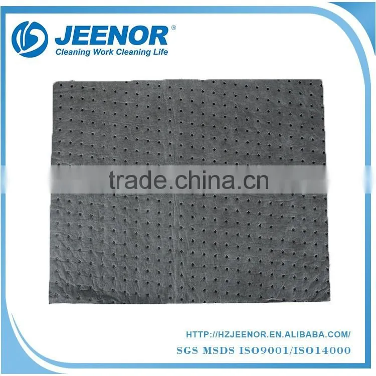 SPU absorbent pad for cleaning spills
