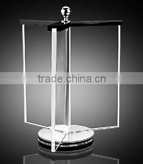 innovative clear rotating acrylic menu stand,acrylic menu holder,acrylic a5 menu stand manufacturer