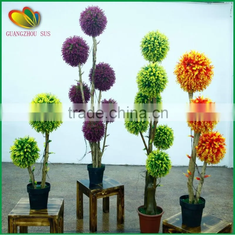 hot sale artificial topiary glass ball frame