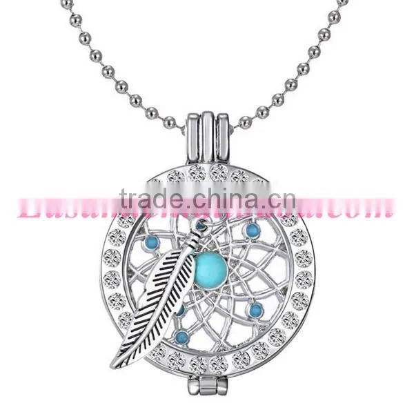 Bohemia creative DIY dreamcatcher locket necklace