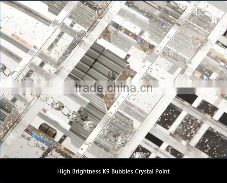 2016 New Arrival Frist-degree Crystal Ball Ceiling Light Aluminum K9 Bubbles Crystal Point Chandelier