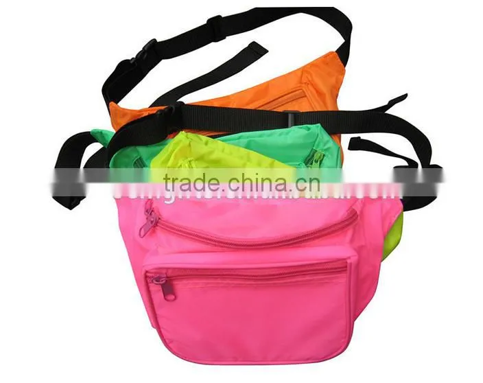 Two Pocket 420D Nylon Fanny Pack, Waist bag