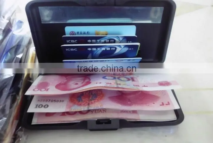 Waterproof Business ID Credit Card Wallet Holder Aluminum Metal Case