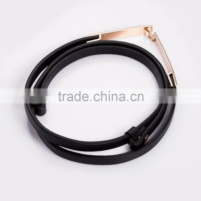 Chastity slimming belt fancy women alloy buckle belt