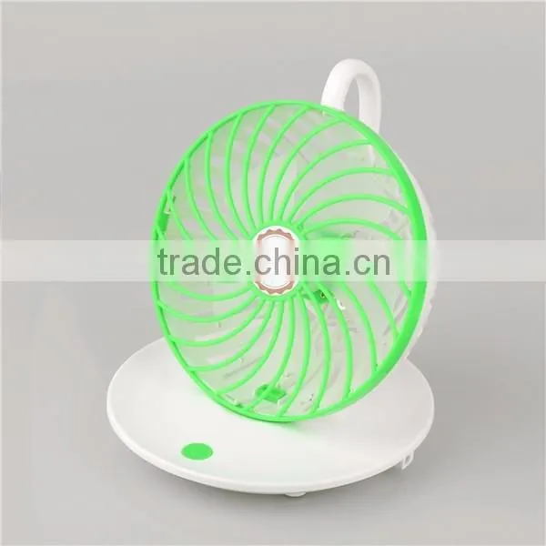 Slide-Proof Plate Coffee Cup Shaped Fan