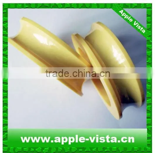 Yellow zirconia wire drawing ring/Zirconia ceramic drawing pulley/Machine guide ring