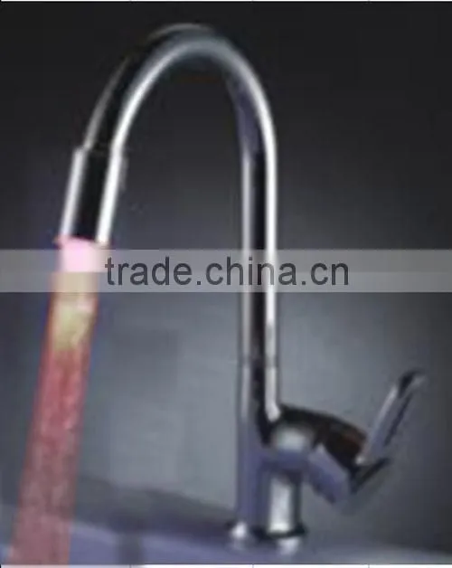 HM-8619 top quality exquisite faucet with LED light,waterfall basin faucet for kitchen