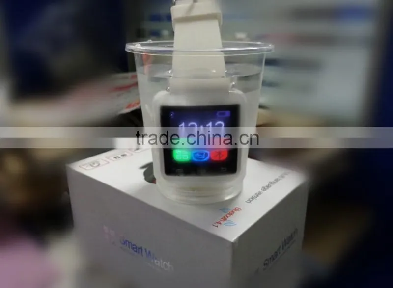 Waterproof touched screen smart watch mobile phone