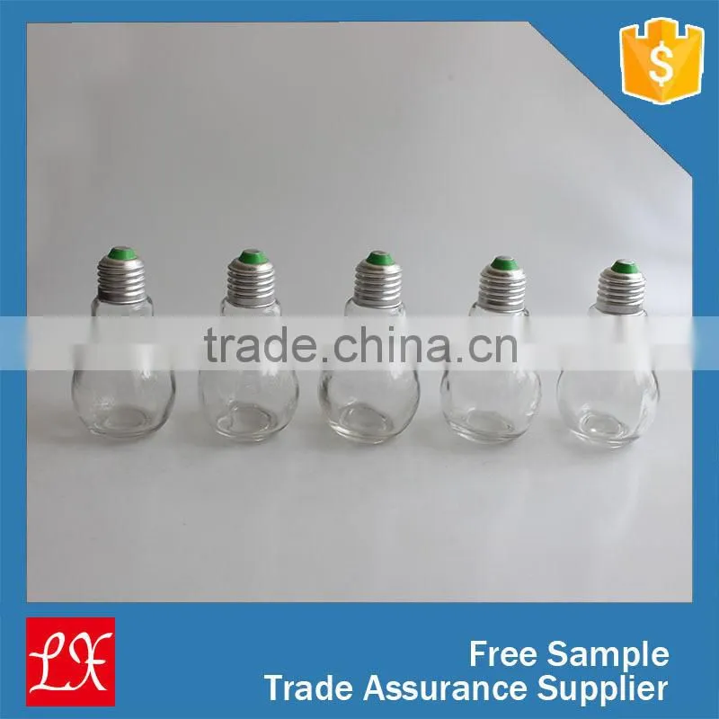 Cear bulb shaped multipurpose glass jar