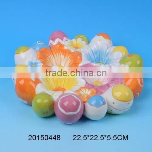 2016 New arrival ceramic egg plate