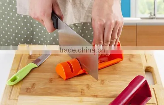 Best sellingl dual knife sharpener / folding kitchen sharpener / double head sharpener