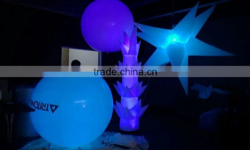 2016 factory direct sale color changing inflatable adevrtising hanging star, inflatable led stars for sale