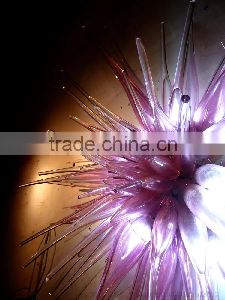 hand blown glass wall decoration XO-20150702&Murano glass chandelier from famous Chinese glass artist Mr Ou