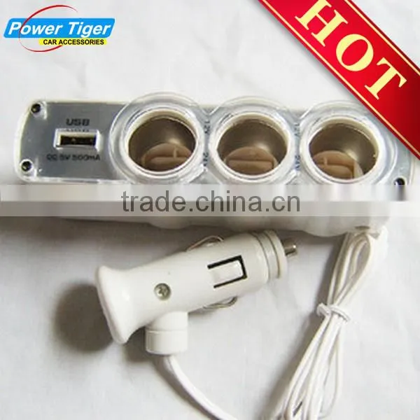 3 in 1 universal Car Cigarette Lighter With ONE USB