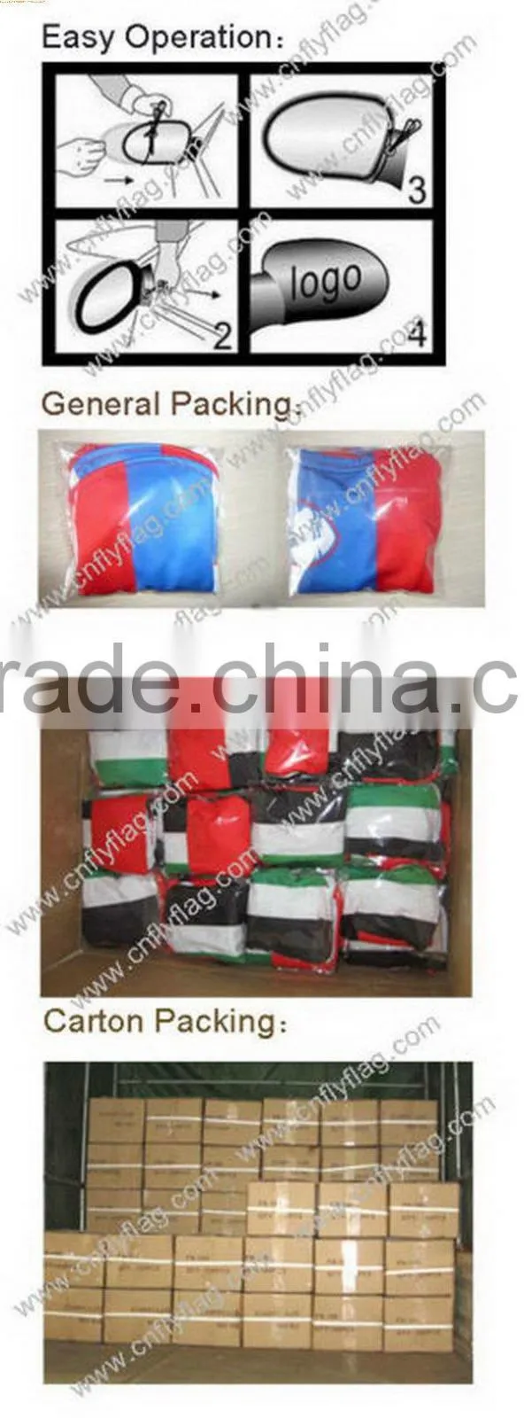 Bottom price new products Singapore car mirror flags