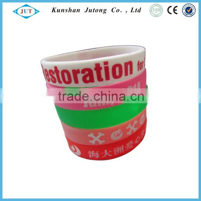 Hot sell silicone bracelets promotion gifts silicone wristbands
