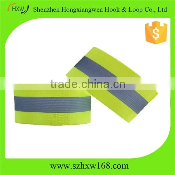 Sports running cycling reflective fabric armband elastic