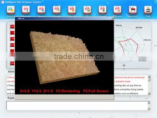 2014 New Designed Handheld skin analyze camera