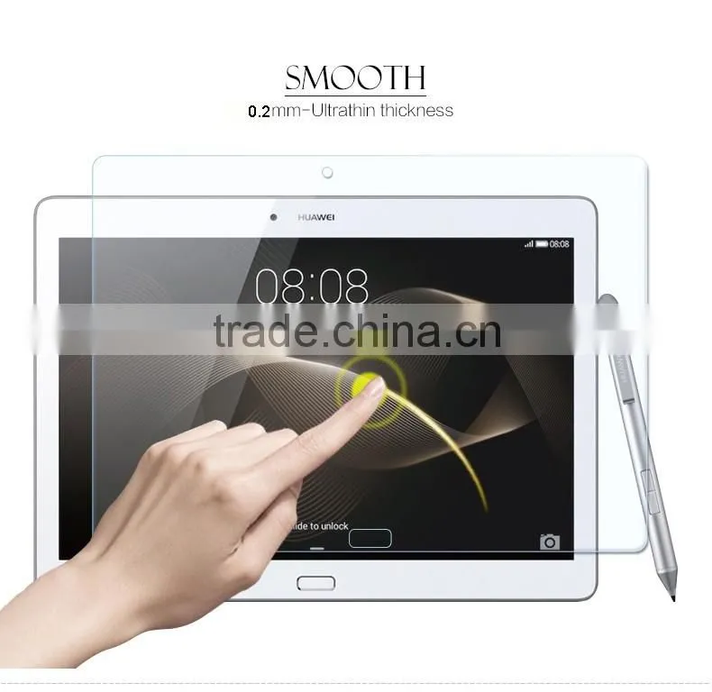 Promotion Anti Fingerprint Anti Bubble 9H 0.2MM Tempered Glass Screen Protective Film For Huawei M2 10 Inch Glass Film