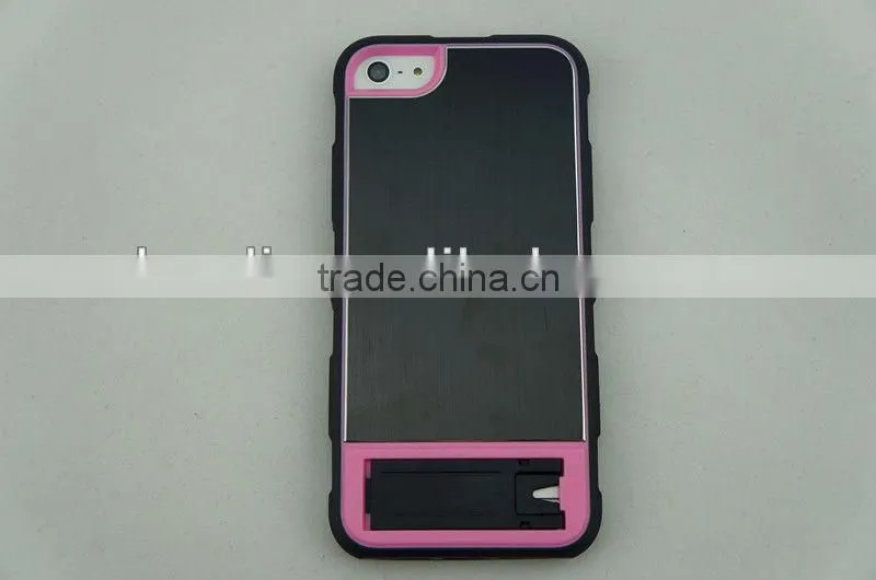 hot selling tpu bumper + matte pc backside case for iphone 5