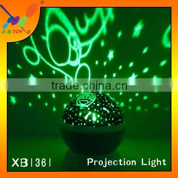 Popular Color changing various LED projection rotating light Battery Operated or USB Line Charging Christmas Gift Light