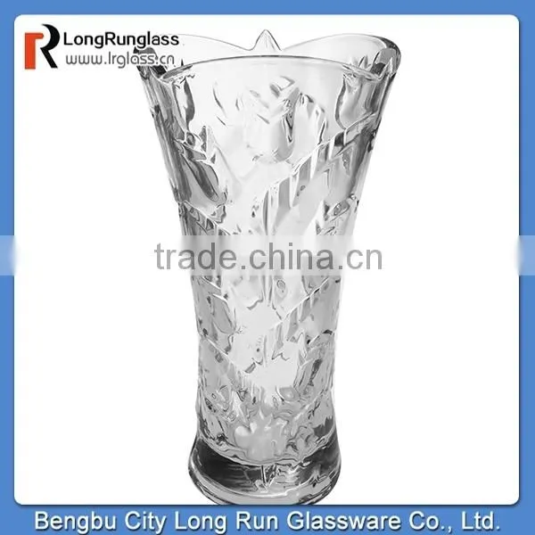 LongRun wholesale clear glass vases for home decor and wedding decoration