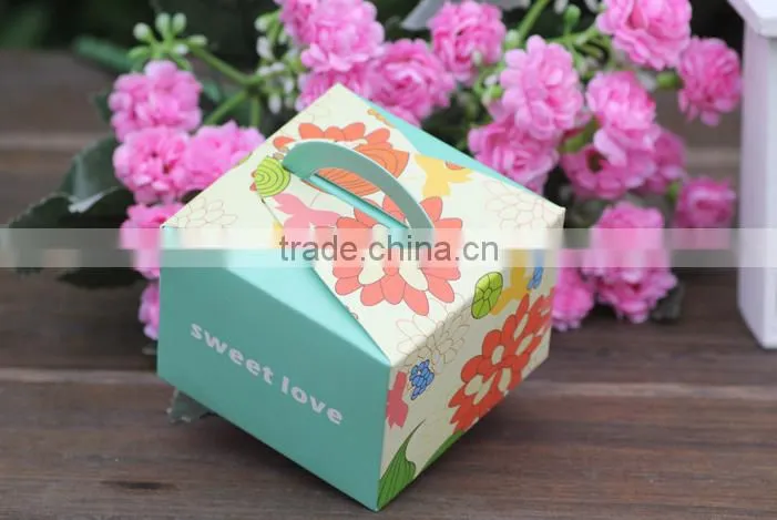 blue l Paper Gift Box candy paper box for wedding chocolate box