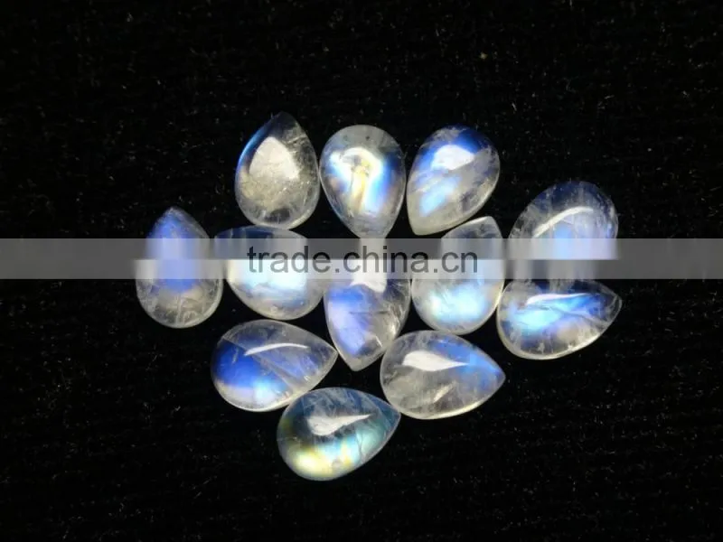 Blue flashy Moonstone With Pear shape
