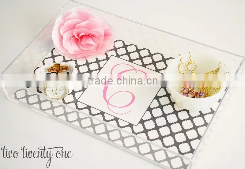 clear acrylic serving tray