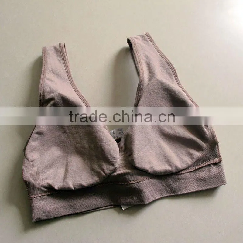 TV hot sale Tracelessness sports Genie bra padded bra