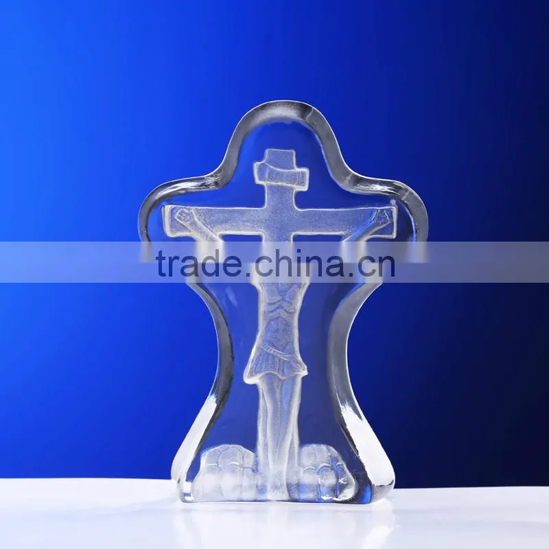 Factory price of crystal cross items, religious crystal cross