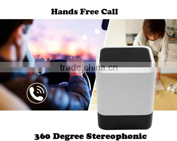 TLS28 mini fm function led time display blue tooth speaker with built-in mic