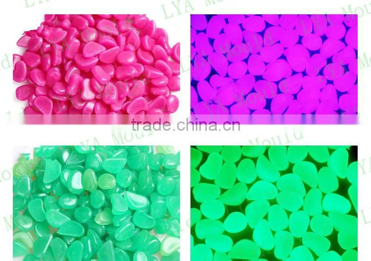 colorful decoration glow pebble Stone