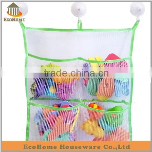 Factory directly baby bath toy organizer with top quality suction cup, Amazon supplier