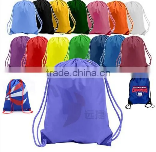 Top quality hotsell printed drawstring silk polyester bag