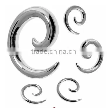 Non piercing novelty ear plug claw crazy wind ear plug tapers decorative ear plug