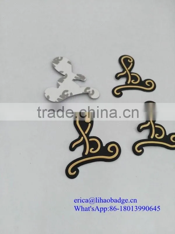 Custom plastic adhesive sticker logo