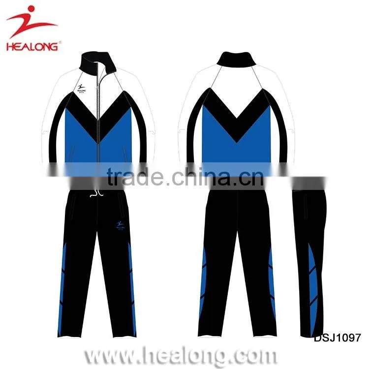 Sublimation Customized Soccer Running Tracksuit Training Jacket Manufacturers In Guangzhou