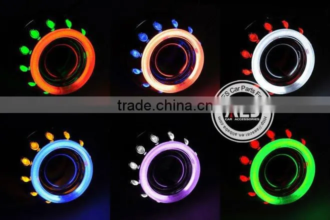 AES halo light ring h4 xenon mini projector lens