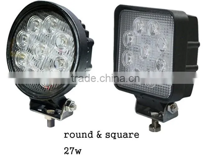 27W 9-32V LED Work Light for Truck/off road light