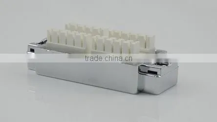Taiwan Manufacturer Cat6 180 Degree Shielded STP Straight Dual IDC Inline Coupler