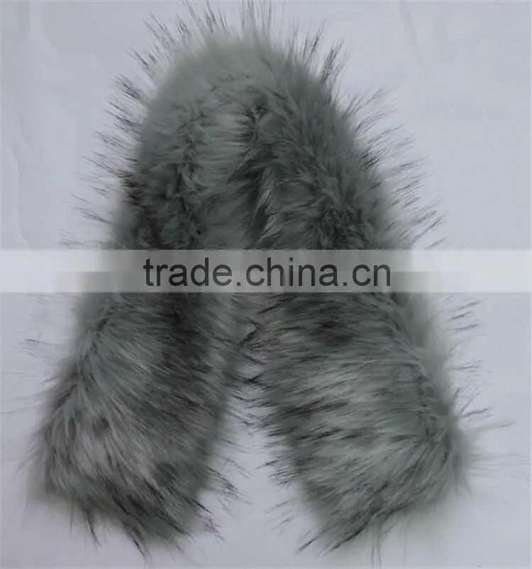 Top quality new fashion knit fur scarf factory