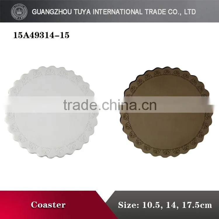 Personalized soft silicone coaster