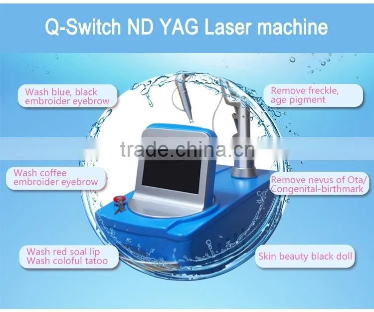 Q-Switch and Imported gems Q-switch ND yag Laser,Laser Type 1064 532nm nd yag laser
